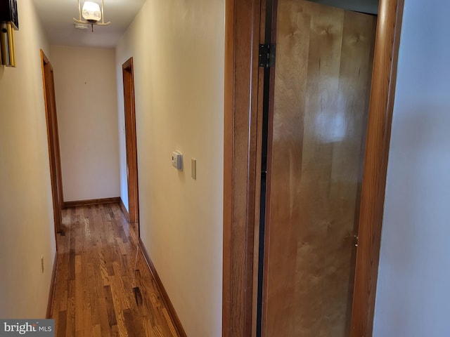212 University Dr, Mont Alto, PA 17237 - hallway with baseboards and wood finished floors