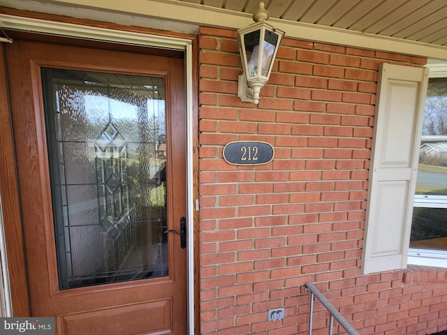 212 University Dr, Mont Alto, PA 17237 - property entrance featuring brick siding