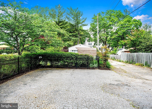 view of patio with fence