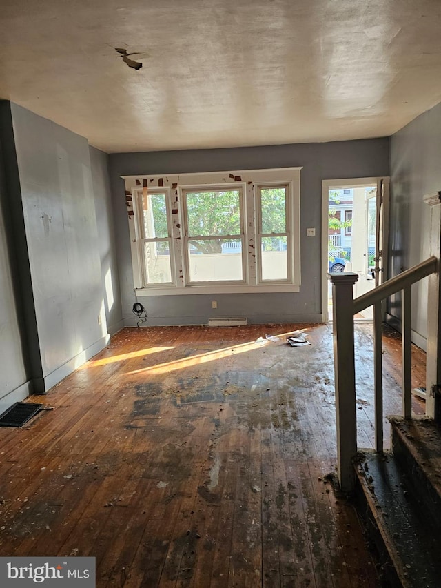 246 S Logan Ave, Trenton, NJ 08629 - unfurnished living room featuring hardwood / wood-style floors