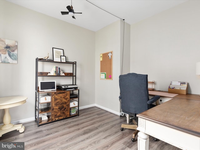 162 Blackford Dr, Stephenson, VA 22656 - office space with baseboards and wood finished floors