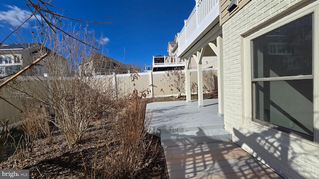 view of patio / terrace with a fenced backyard