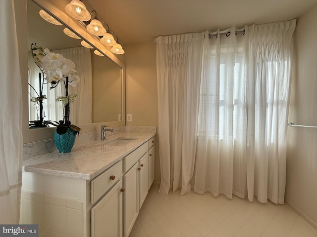 bathroom featuring vanity