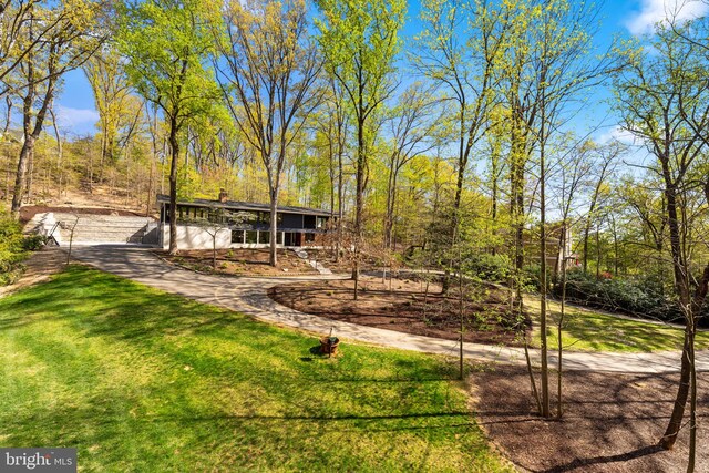 1335 N Pegram St N, Alexandria, VA 22304 - view of front facade with a front lawn and a chimney