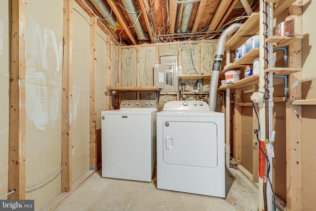 laundry area featuring laundry area and washer and dryer