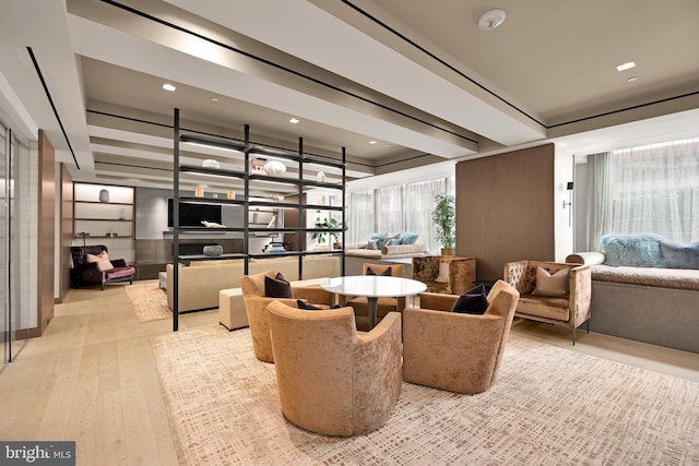 lobby with recessed lighting