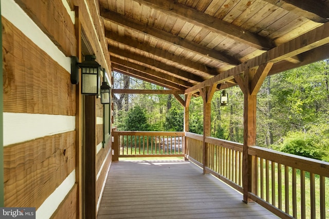 view of deck