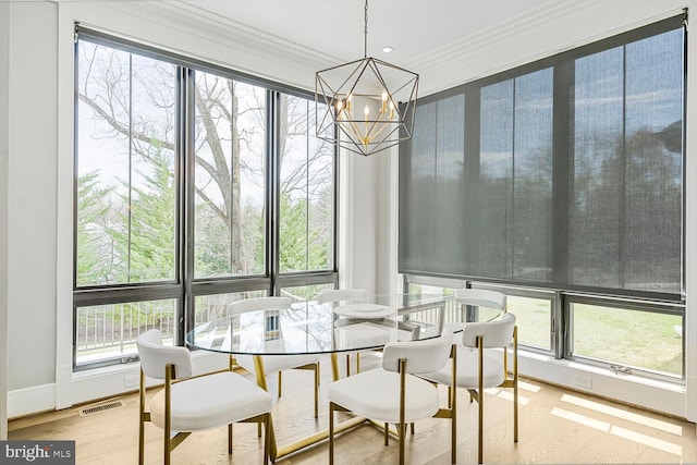 1109 Towlston Rd, Mclean, VA 22102 - sunroom / solarium with plenty of natural light, a notable chandelier, and visible vents