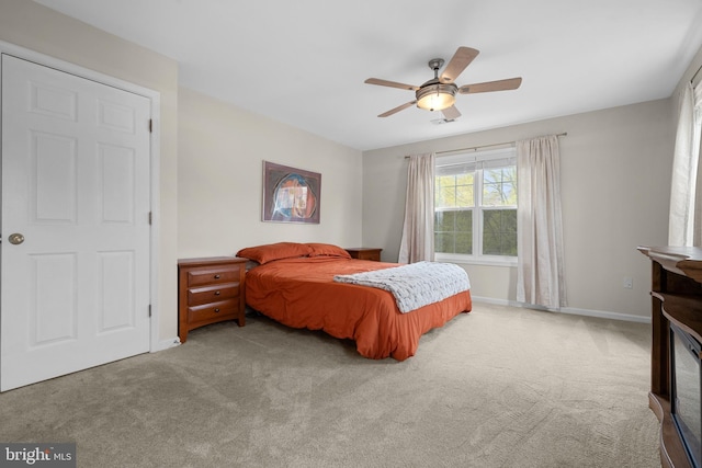 63 Woodleigh Ln, Stafford, VA 22556 - carpeted bedroom featuring baseboards and ceiling fan