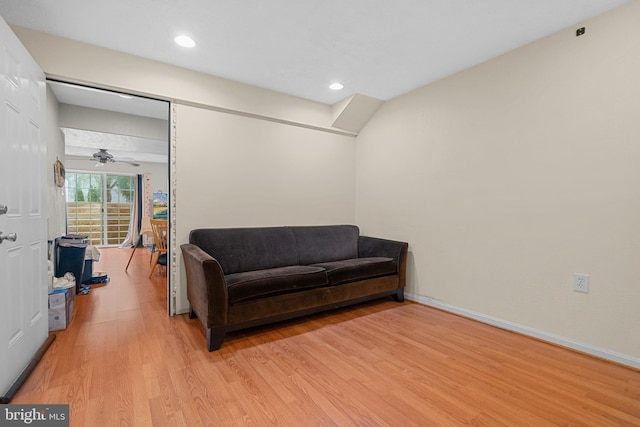 63 Woodleigh Ln, Stafford, VA 22556 - living area with baseboards, light wood finished floors, and recessed lighting