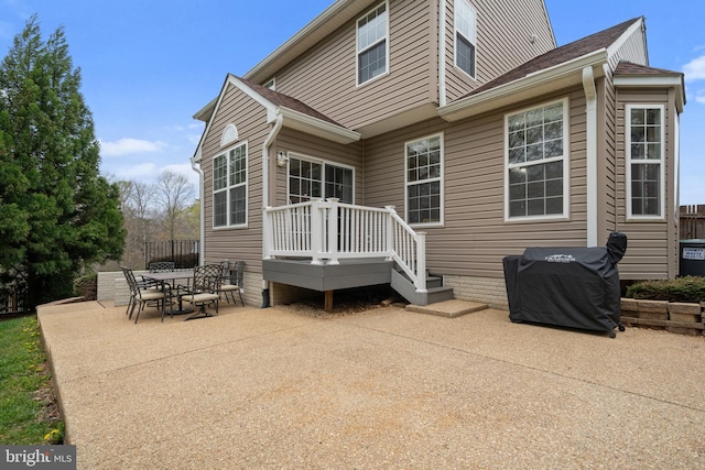 63 Woodleigh Ln, Stafford, VA 22556 - rear view of house with a patio and a shingled roof