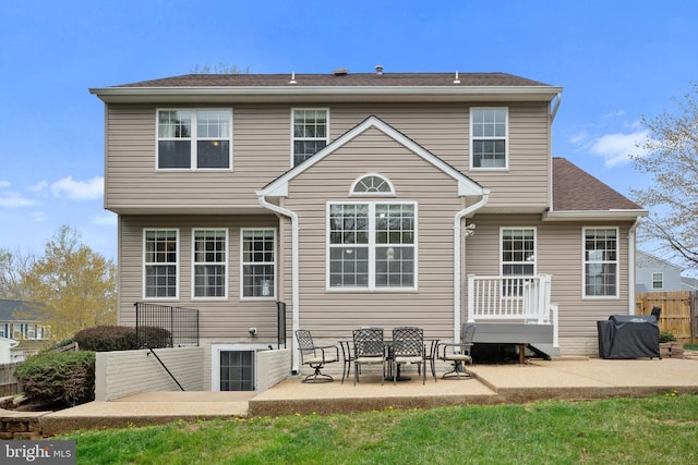 63 Woodleigh Ln, Stafford, VA 22556 - rear view of property with a patio and fence
