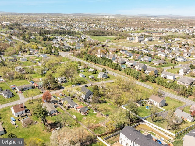 drone / aerial view featuring a residential view