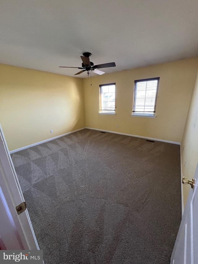 122 Lahinch Ct, Middletown, DE 19709 - unfurnished room featuring baseboards, carpet floors, ceiling fan, and visible vents