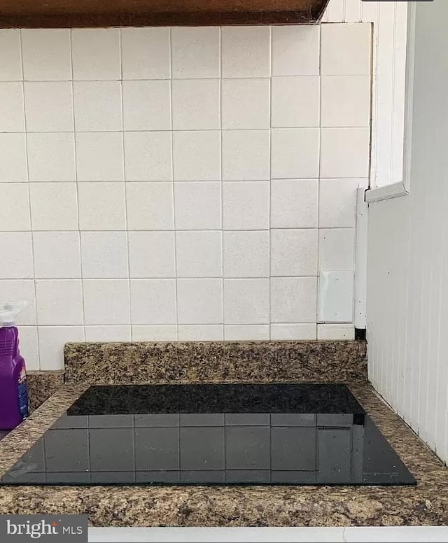 interior details featuring dark countertops