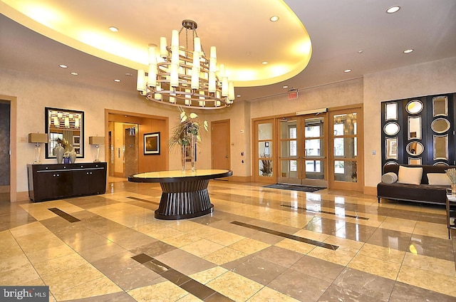 view of community lobby