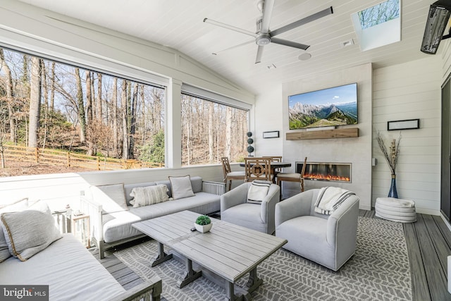 1544 Forest Villa Ln, Mclean, VA 22101 - sunroom / solarium featuring lofted ceiling