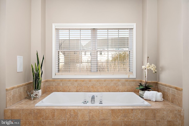 304 S Heron Gull Ct, Ocean City, MD 21842 - bathroom featuring a garden tub and a healthy amount of sunlight