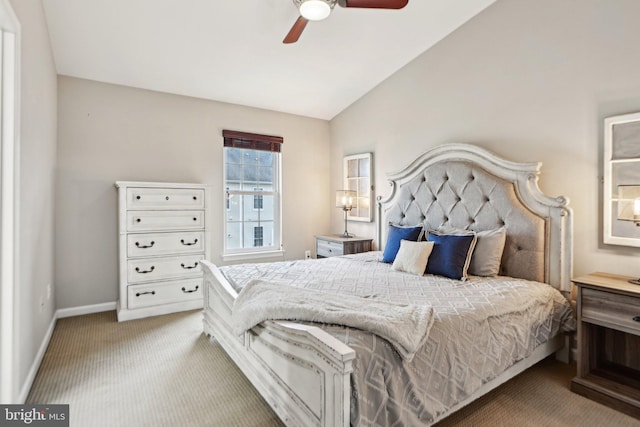 25149 Shultz Ter, Chantilly, VA 20152 - bedroom featuring lofted ceiling, carpet flooring, baseboards, and ceiling fan