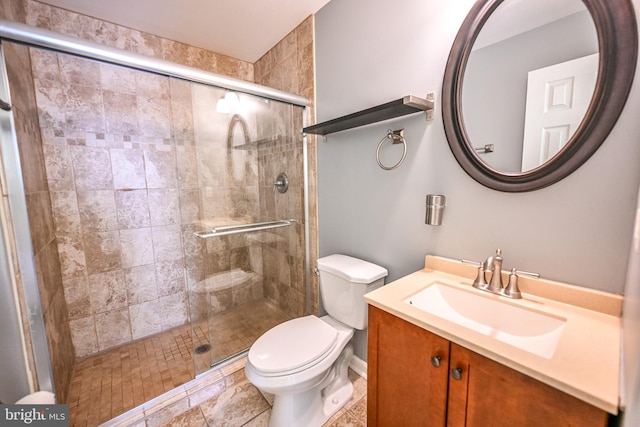 6 N Luzerne Ave, Baltimore, MD 21224 - full bathroom with toilet, a shower stall, and vanity