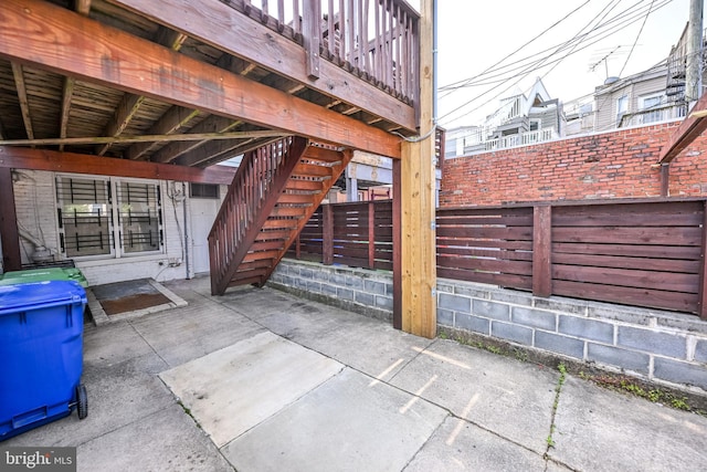 6 N Luzerne Ave, Baltimore, MD 21224 - view of patio with stairs