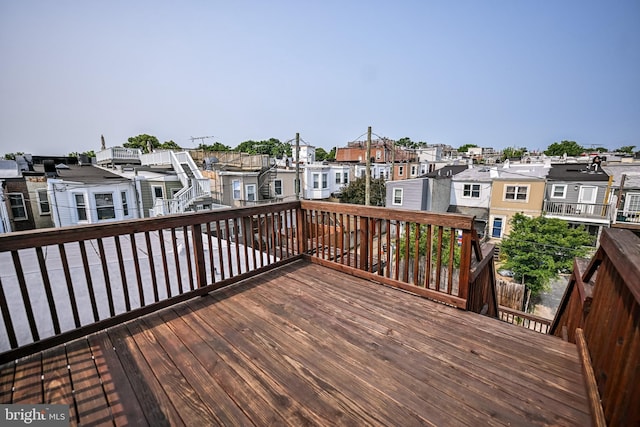 6 N Luzerne Ave, Baltimore, MD 21224 - wooden terrace featuring a residential view