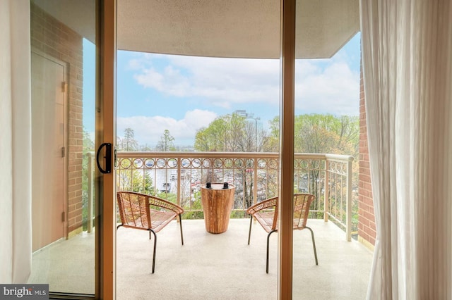 view of balcony