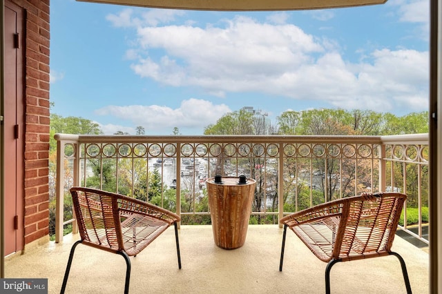 view of balcony