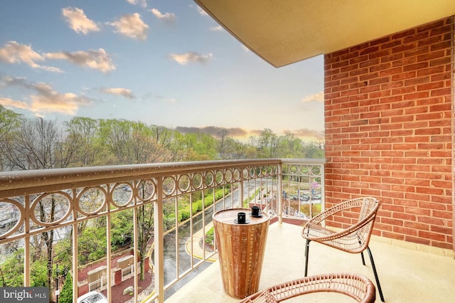 view of balcony