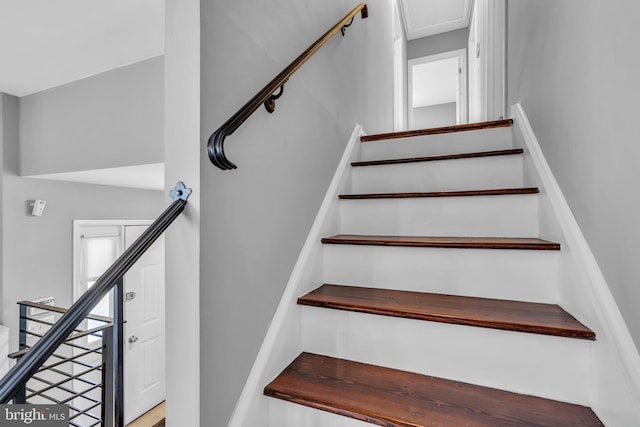 view of stairs