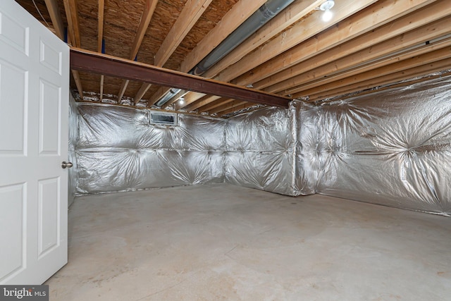 view of basement