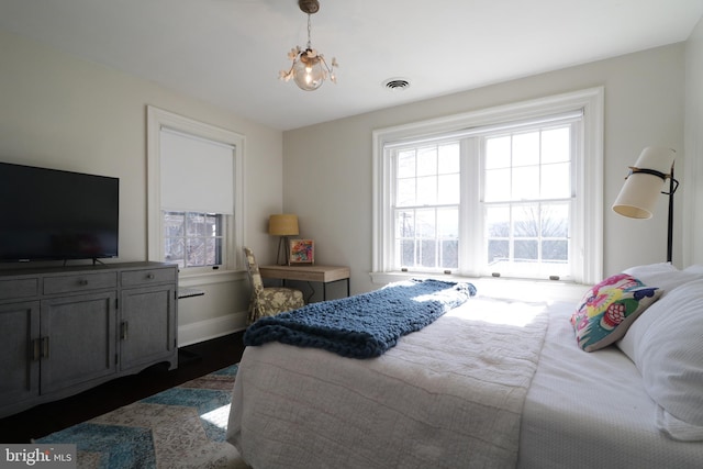 234 W Fairmount Ave, State College, PA 16801 - bedroom with dark wood finished floors and baseboards