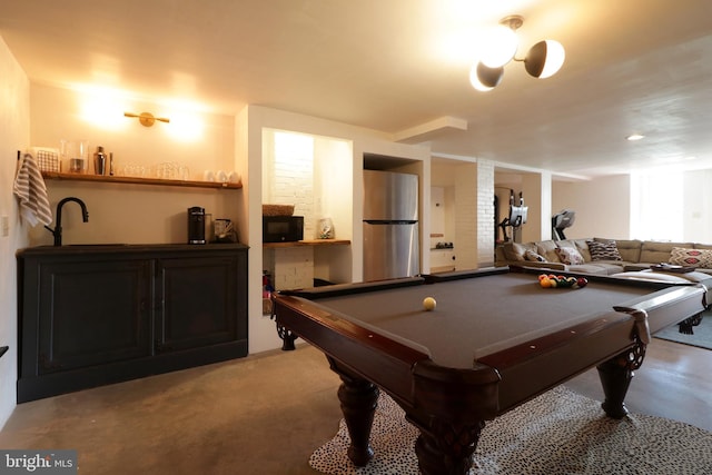 234 W Fairmount Ave, State College, PA 16801 - recreation room with a sink, pool table, and carpet