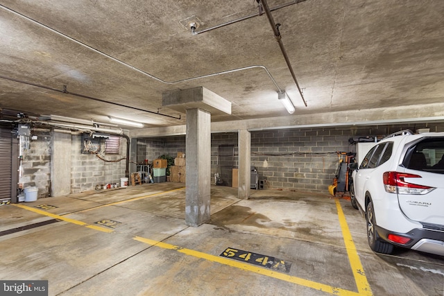 544 N Saint Asaph St, Alexandria, VA 22314 - parking deck featuring concrete block wall