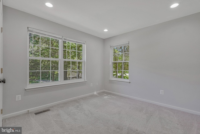 11587 Wollaston Cir, Swan Point, MD 20645 - carpeted empty room with baseboards and recessed lighting