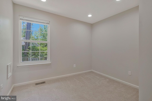 11587 Wollaston Cir, Swan Point, MD 20645 - carpeted empty room featuring baseboards and recessed lighting