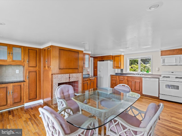 5917 Horns Point Rd, Cambridge, MD 21613 - dining space with light wood-style flooring