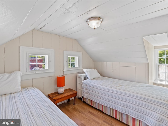 5917 Horns Point Rd, Cambridge, MD 21613 - bedroom featuring lofted ceiling and wood finished floors