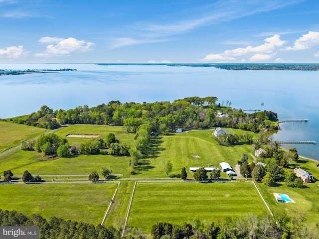 5917 Horns Point Rd, Cambridge, MD 21613 - birds eye view of property with a water view