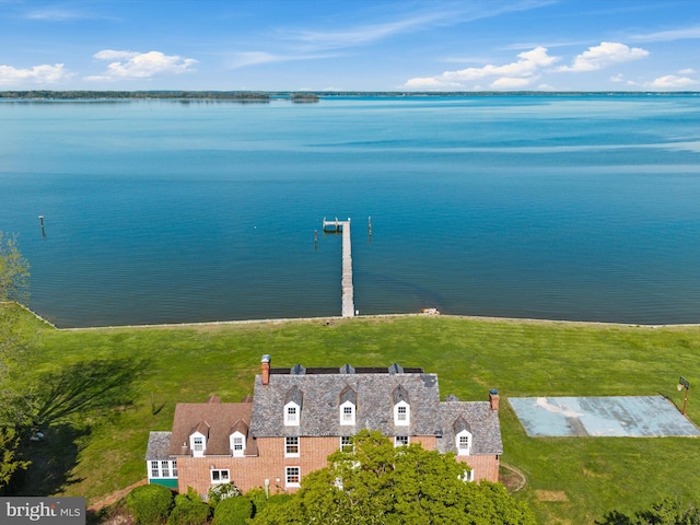 5917 Horns Point Rd, Cambridge, MD 21613 - birds eye view of property featuring a water view