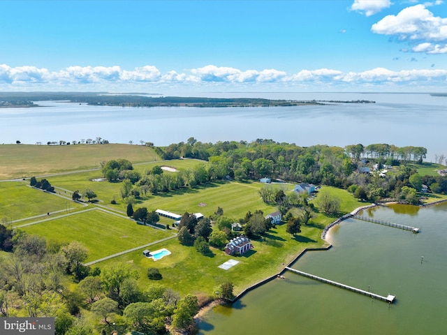 5917 Horns Point Rd, Cambridge, MD 21613 - birds eye view of property with a water view