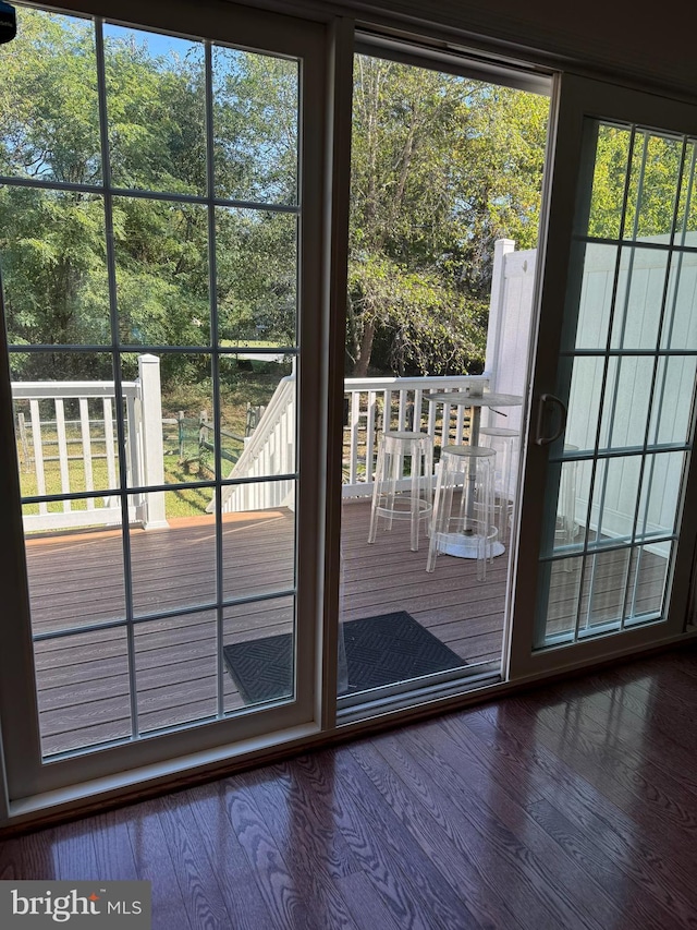 961 Rue Madora, Bear, DE 19701 - entryway with a wealth of natural light and wood finished floors