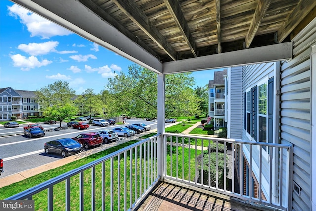 balcony with covered porch