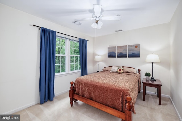 10702 Dundas Oak Ct, Burke, VA 22015 - bedroom with visible vents, baseboards, and light carpet