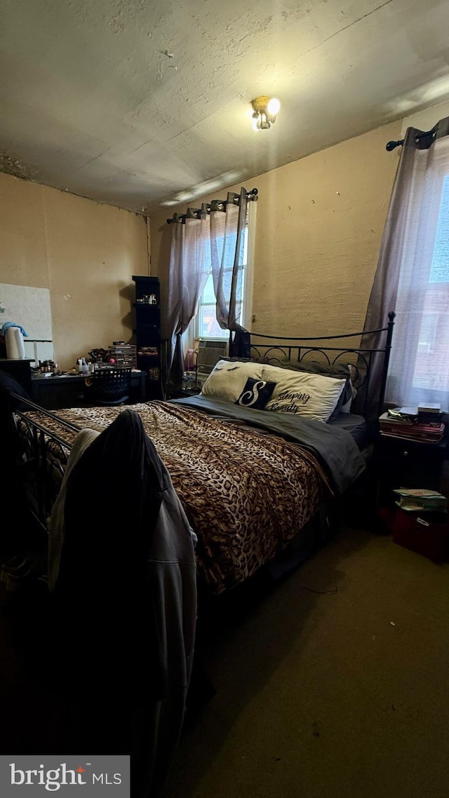 bedroom featuring carpet flooring