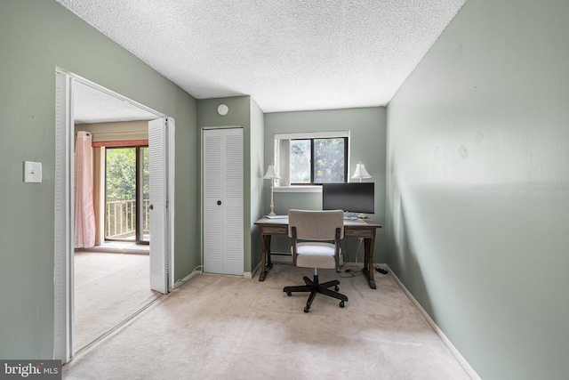400 Glendale Rd Unit H-30, Havertown, PA 19083 - carpeted office space with a textured ceiling, healthy amount of natural light, and a baseboard radiator