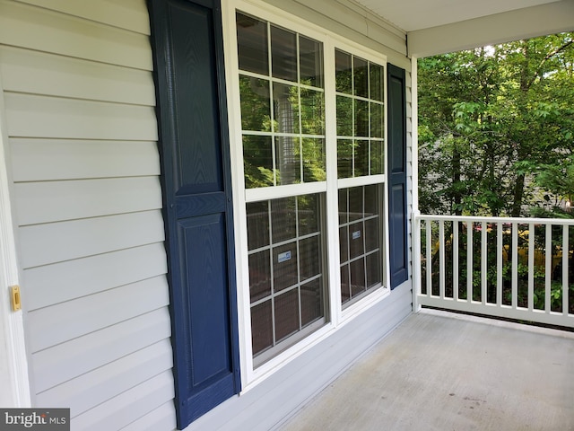balcony with covered porch