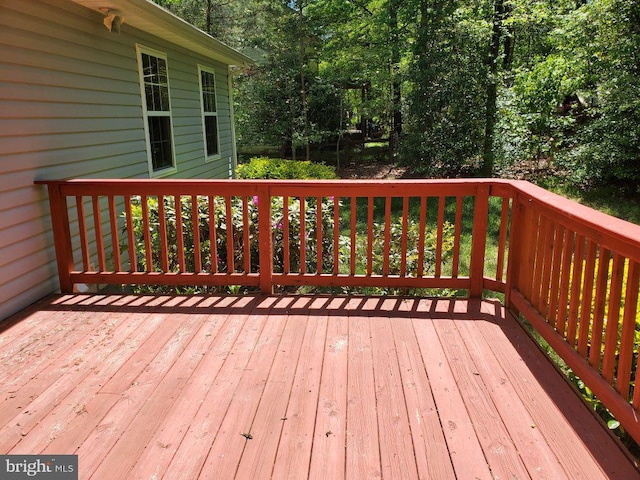 view of deck