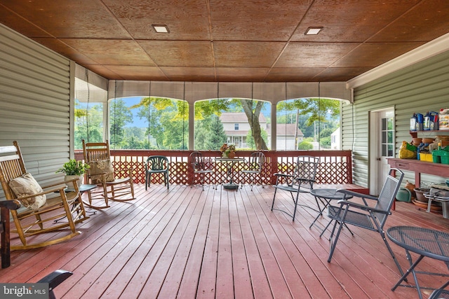 view of deck