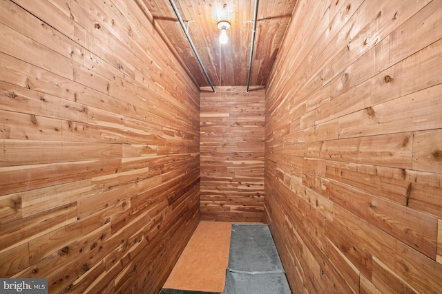 interior space featuring a sauna